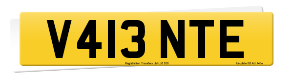 Registration number V413 NTE